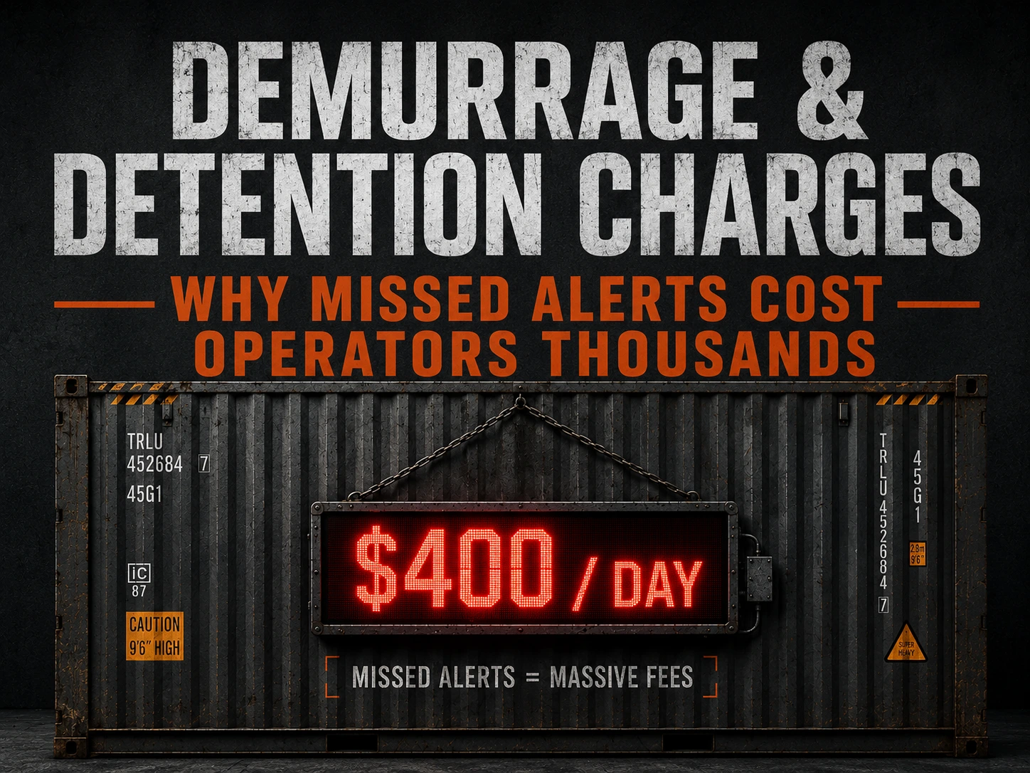 Demurrage and Detention Charges: Why Missed Alerts Cost Freight Operators Thousands